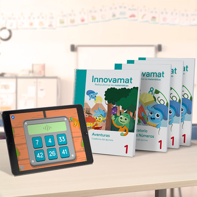 Pack of Ligated Letter Notebooks + Innovamat English App - 1st grade