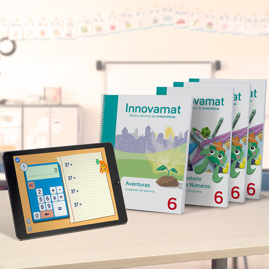 Pack Cuadernos + App + Evaluación e intervención Innovamat Inglés - 6º primaria